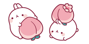 Курсор Molang Playing with a Peach