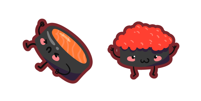Cute Maki and Ikura Rolls Cursor