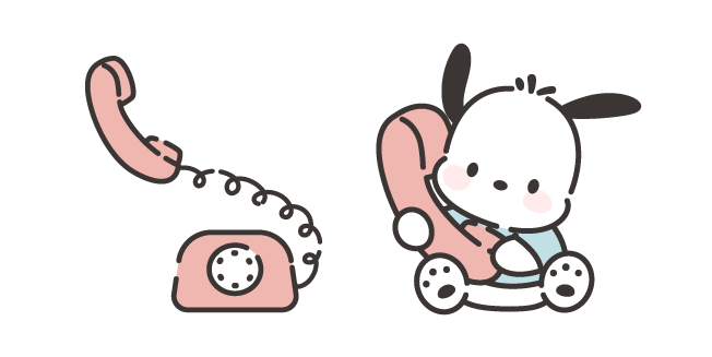 Sanrio Pochacco and a Telephone Cursor