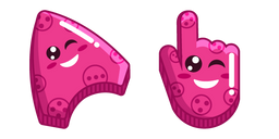 Deep Pink Smile Cursor