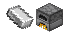 Minecraft Iron Ingot and Furnace Cursor