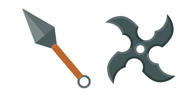 Kunai and Shuriken Cursor