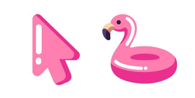 Minimal Anillo de Natación de Flamenco Cursor