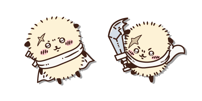 Kawaii Chiikawa Rakko with a Sword курсор