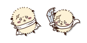 Курсор Kawaii Chiikawa Rakko with a Sword