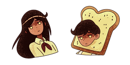 OMORI UNBREAD TWINS DOUGHIE et BISCUIT Curseur