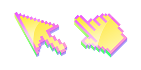 3D Lemon Candy Pixel Cursor