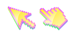 3D Lemon Candy Pixel Cursor