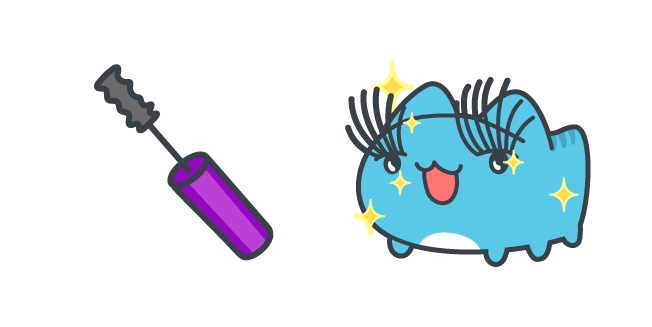 Bugcat Capoo and a Mascara Brush курсор