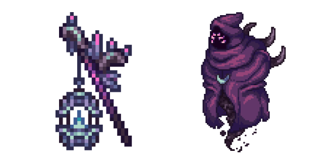 Terraria Signus and Cosmilamp Cursor