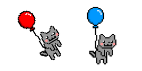 Balloon Nyan Cat Pixel Cursor