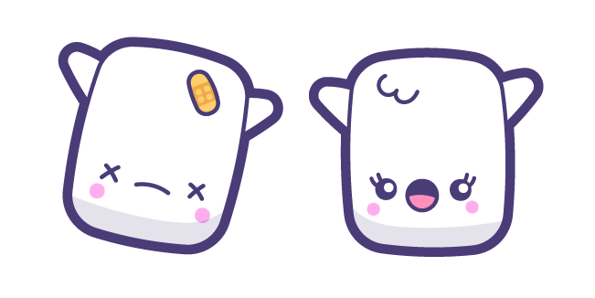 Kawaii White Marshmallows курсор
