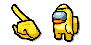 Курсор Among Us Yellow Rubber Duck Character