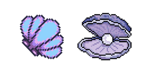 Pearl in a Shell Pixel Cursor