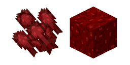 Minecraft Nether Wart Plant and Nether Wart Block Curseur
