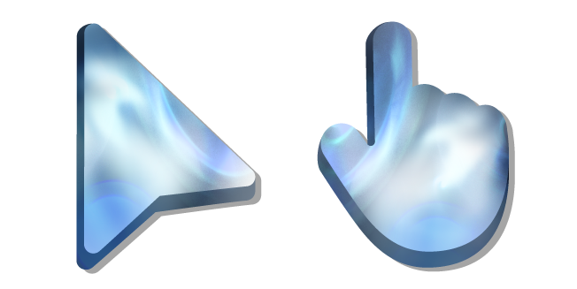 Cloudy Winter Sky Lights Cursor