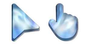 Cloudy Winter Sky Lights Cursor