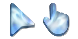 Cloudy Winter Sky Lights Cursor