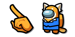 Among Us Personnage Retsuko Orange Curseur