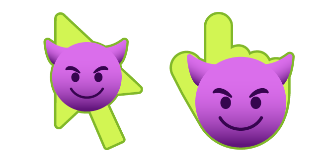 Smiley Diable Farceur Cursor