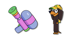 Курсор Bluey Snickers and a Water Gun