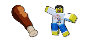 Roblox FORSAKEN Shedletsky and a Fried Chicken Leg Cursor