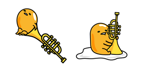 Gudetama y una Trompeta cursor