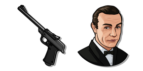 James Bond Agente 007 y la Pistola Walther LP53 cursor