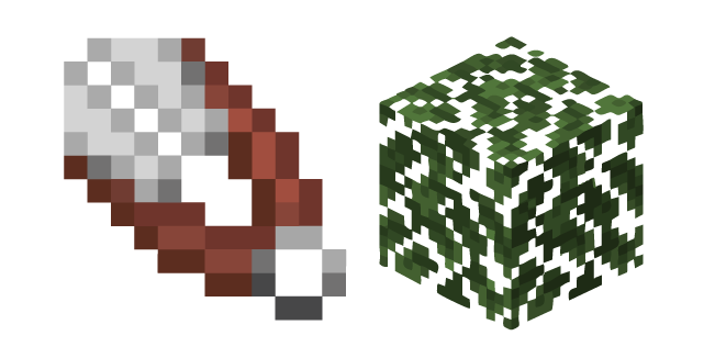Minecraft Shears and Leaves Cursor