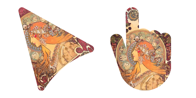 Art Alphonse Mucha's Zodiac Cursor