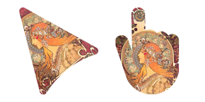 Art Alphonse Mucha's Zodiac Cursor