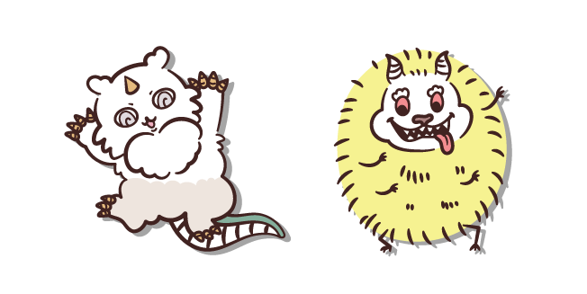Kawaii Chiikawa Anoko and Dekatsuyo курсор