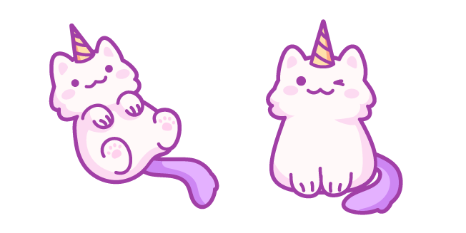 Cute Unicorn Cat курсор