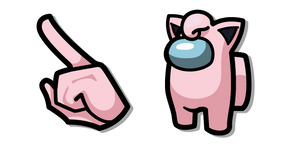 Among Us Personaje Pokémon Jigglypuff Rosa cursor