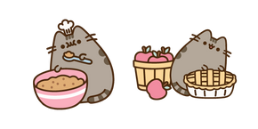 Курсор Pusheen Cooking an Apple Pie