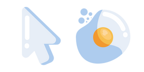 Minimal Egg White and Yolk Cursor