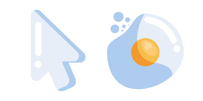 Minimal Egg White and Yolk Cursor