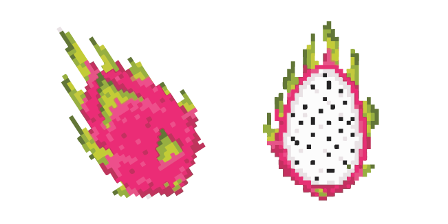 Sweet Dragon Fruit Pixel Cursor