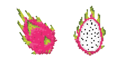 Fruit du Dragon Doux Pixel Curseur