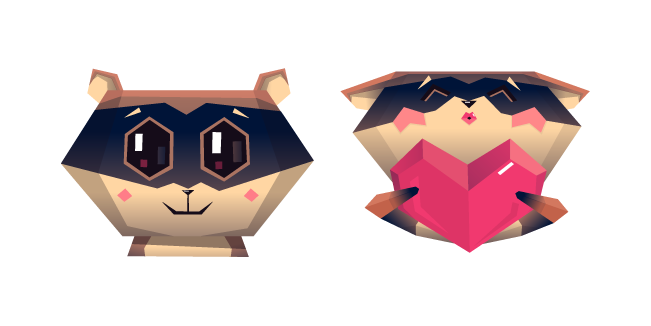 Origami Lovely Raccoons курсор