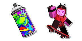 Roblox FORSAKEN Veeronica and a Spray Paint Can Cursor