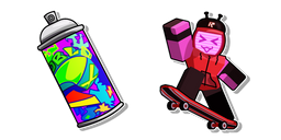 Roblox FORSAKEN Veeronica et Bombe de Peinture Curseur