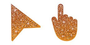 Carrot Orange Glitter Cursor