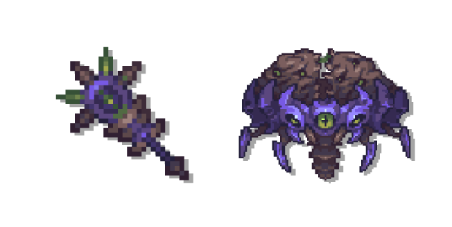 Terraria Hive Mind and the Dank Staff Cursor