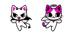 Cute Demon and Angel Cats Cursor