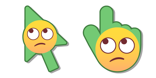 Smiley avec des Yeux qui Roulent Cursor