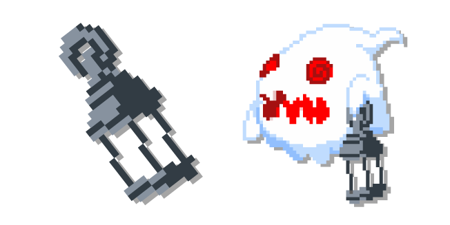 Fantôme avec une Lanterne Pixel Cursor