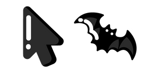 Minimal Black Bat cursor