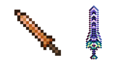 Terraria Copper Shortsword and Zenith Cursor