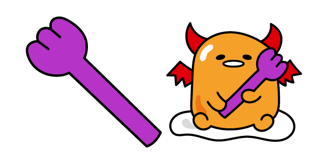 Gudetama Adorable Devil Cursor